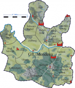Lage der Grafschaft Mendena